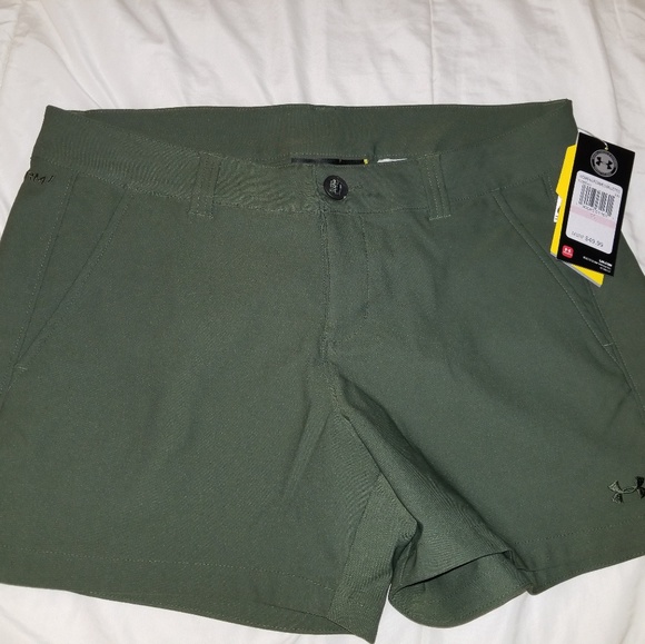 olive green under armour shorts
